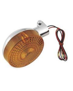 Turn Signal and Lens For Honda CB400 Super Sport 1975-1977 Front Left Chrome