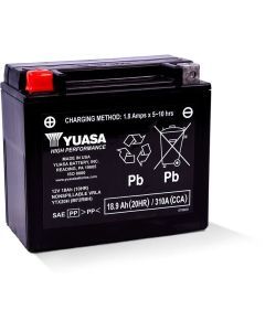 Yuasa Maintenance Free YTX20H 12 Volt Battery YUAM72RBH