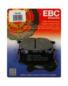 EBC 1 Pair Premium SFA Organic OE Replacement Brake Pads MPN FA199