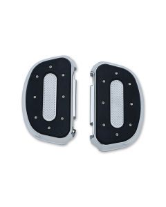 Kuryakyn Chrome Heavy Industries Passenger Floorboards Harley Touring Dyna 7043