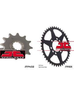 Front & Rear Sprocket Kit for SUZUKI LT250 R- F,G,H,J,K,L Quadracer 85-90