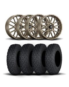 ITP Hurricane 15" Bronze Wheels And Coyote Tires [35x10R-15]