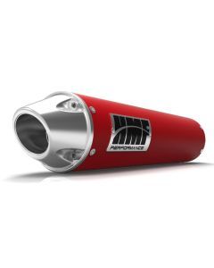 HMF Muffler Can-Am Outlander 500-1000/MAX 12-24 Red Performance Slip On Exhaust Euro End Cap